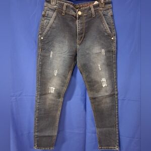 NWOT Mens Carbon Plus Distsressed Dark Blue Skinny Jeans Sz. 30